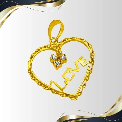 DIAMOND HEART : An Expression of Beautiful Love.. Pendant for You (P889)