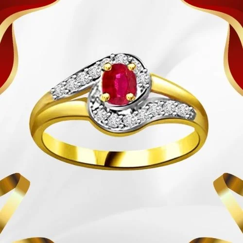 Shimmering Beauty Diamond & Ruby Ring (SDR1002)