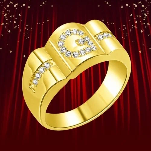 0.22cts Classy Yellow Gold Band with Fine Diamonds (SDR1378)