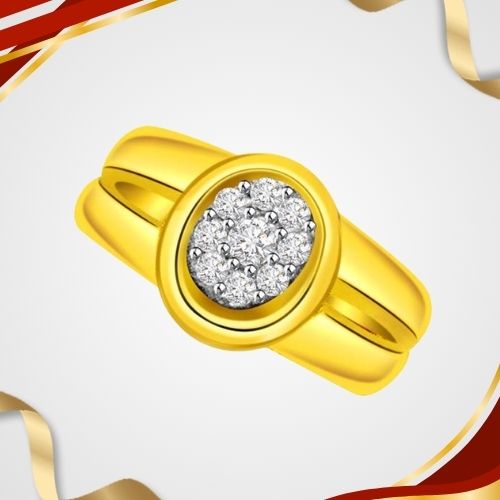 Classic Real Diamond Gold Ring (SDR501)