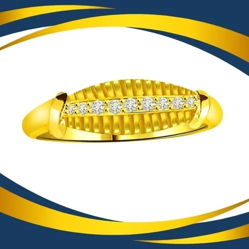 Shimmer Real Diamond Gold Ring (SDR911)