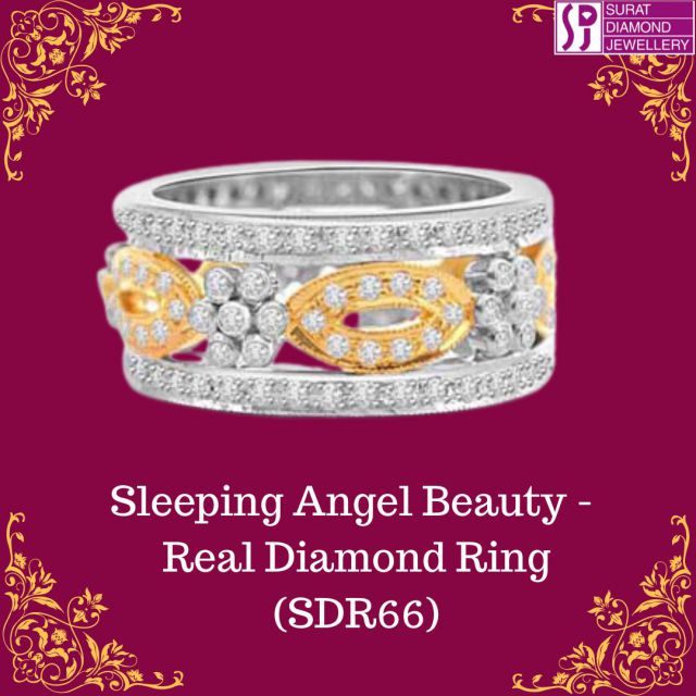 🌙✨ Slumber, dear muse, as diamonds alight, an angel in repose, a wondrous sight! Let jewelry's blissful pleasure unfold, a magic that endures, stories untold. Behold our Sleeping Angel Beauty ring, a dual-plated designer's dream, whispering romance, love's eternal spring. 💍👼

In diamonds' embrace, colors collide, hues of blue and red, a captivating tide. Their radiant glow dances with delight, as moonbeams shimmer through the night. A crystal's clarity, a radiant flare, diamonds sparkle with elegance rare. 💎🌈

Each diamond a tale, a unique treasure, size alone can't measure their true pleasure. The 4 C's unveil their worth and grace, Cut, Color, Clarity, Carat Weight embrace. Guiding stars that lead you true, to the perfect diamond meant for you. 🌟💎

The Sleeping Angel Beauty, a ring divine, celebrates moments so tender, so fine. A symbol of love, a cherished token, as she slumbers, serenely unbroken. With 160 diamonds, a wondrous sight, 1.00 carats, shining so bright. I/J color, VS clarity's grace, in 8.000 gms of pure gold's embrace. 9mm wide, fitting her hand just right, an angelic vision, a love's sweet delight. 💫💍

Express your affection, love knows no cost, seize the moment, don't let it be lost! 🕊️💕 BUY NOW, let love bloom and ignite! 👉 CLICK ON 
 https://www.suratdiamond.com/rings/sleeping-angel-diamond-rings.aspx 👈

Share your love note below, let your heart sing, as we celebrate the poetic symphony that diamonds bring! 💎🎶👇

#SleepingAngelBeauty #DiamondDelight #CherishedMemories #WhispersOfLove #HeavenlySparkles #DivineElegance #RomanticDreams #LoveEverlasting #EnchantingJewels #MagicalSymphony #PoetryInDiamonds #CelebrateLove #JewelryMagic #EternalCharms #SparklingTreasures #CaptivatingBeauty #AngelWhispers #TimelessRomance #ShimmeringAffection #DiamondLoveStory #EnduringAdornments #JewelryInspiration #RadiantDreams #HeartsDesire #CelestialCharm #PreciousTokens