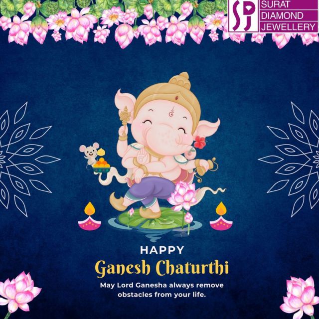 Happy Ganesh Chaturthi to Everyone.

May Lord Ganesha always remove obstacles from your life. 

Click on = https://www.suratdiamond.com/pendants/religious-pendants.aspx