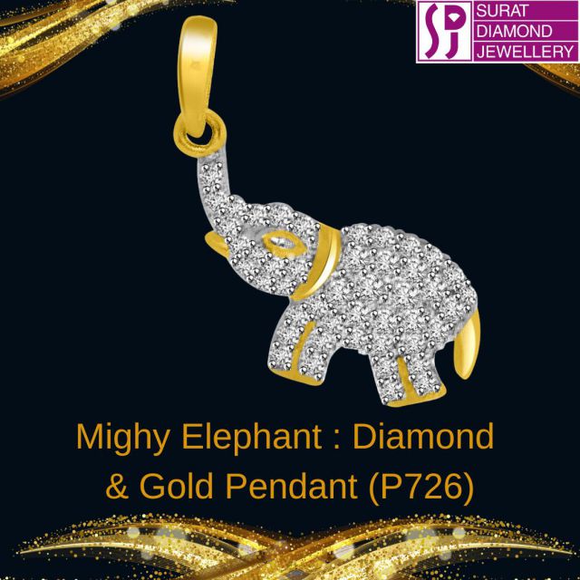 🐘💎 Behold the grandeur of the animal kingdom melded with the allure of gemstones in our Mighty Elephant Diamond & Gold Pendant! A symbol of strength and wisdom, this piece is a celebration of enduring love and the beauty of nature. 🌿💖

Just like a diamond, each moment in life is unique, filled with memories that sparkle with the colors of love and joy. Diamonds, with their enchanting play of light, emit a radiant spectrum of blue and red hues, captivating our senses. Every gem is a glowing beacon of beauty, soothing to the eyes, mirroring the comforting gleam of the moon and the crystal-clear purity of transparent glass. A spectacle of rainbows encapsulated in each brilliant sparkle! 🌈🌟

At first glance, two diamonds may seem identical. But, just like each star in the cosmos, every diamond has its unique character. Known as the 4C’s – Cut, Colour, Clarity, and Carat Weight – these attributes shape the diamond's story, each factor contributing to its singular charm and value. 💎✨

Our Mighty Elephant Pendant is a harmony of 46 twinkling diamonds, weighing 0.15 cts, set in 1.250 gms of 18kt gold. With a beautiful I/J color and a clarity of VS, each diamond sparkles with resplendence, crafting a pendant that stands at a majestic 1.40 cms tall. 🐘🌟

Are you ready to embark on a journey of affection and admiration? Say YES to the symbol of strength and grace. 

Visit 👉 https://www.suratdiamond.com/pendants/mighy-elephant--diamon-diamond-pendants.aspx 👈 to explore the mystique of our Mighty Elephant. 

Love is timeless, and there's no moment better than the present to express it. Don't delay, hit 'BUY NOW', and let this pendant be a beacon of your unending affection. Like, share, and drop a comment below to start your diamond journey today! 🐘💖👇

#StrengthInSparkle #DiamondElephant #LuxuryLifestyle