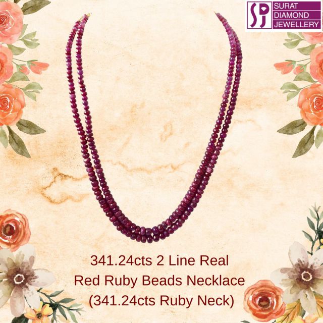 "Unveil Your Radiance with Our Exquisite Ruby Beads Necklace - A Treasure for a Lifetime!"

Embrace elegance and sophistication with our 341-24 Carats Two-Line Real Ruby Beads Necklace. Designed for the woman who appreciates the finer things in life, this necklace is more than just an accessory - it's a statement of style and grace. Crafted with the finest rubies, each bead radiates a deep, mesmerizing red, symbolizing love, passion, and power. Whether you're attending a high-profile event or a romantic dinner, this necklace is sure to turn heads and spark conversations.

We understand the importance of quality and authenticity. That's why our necklace features genuine ruby beads, ensuring you wear not just beauty, but a legacy. Perfect for the modern woman who values luxury and timeless elegance.

Don't miss this opportunity to own or gift this symbol of luxury. Click "Shop Now" and let the world see your luminous beauty. Limited pieces available - make it yours today! 

Click on : https://www.suratdiamond.com/necklaces/341-24-cts-two-line-real-ruby-beads-necklace-.aspx

#EleganceRedefined #RubyRadiance #LuxuryJewelry #TimelessElegance #StatementNecklace #HeirloomQuality #PassionInRed #SophisticatedStyle #JewelryGoals #CherishedMoments #BreathtakingBeauty #UnveilYourRadiance #GlamourAndGrace #ExquisiteCraftsmanship #TreasureForLife #CelebrateLuxury #JewelryOfTheDay #RoyalRedRubies #ExclusiveCollection #SuratDiamondMagic